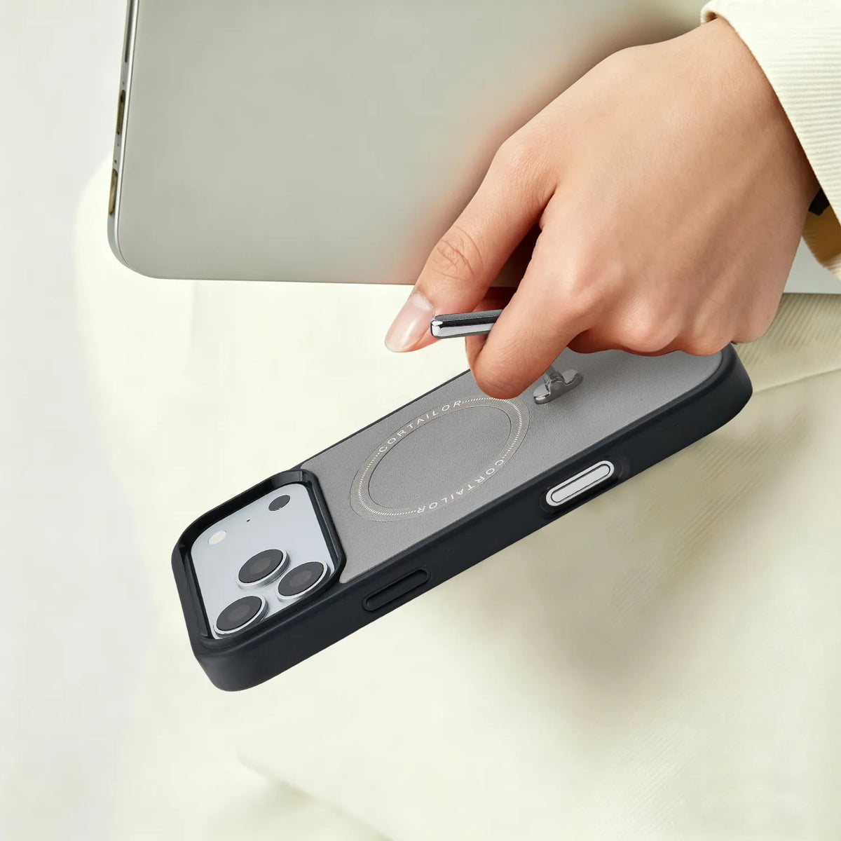 Kickstand Leather Case For iPhone 17 Pro Max