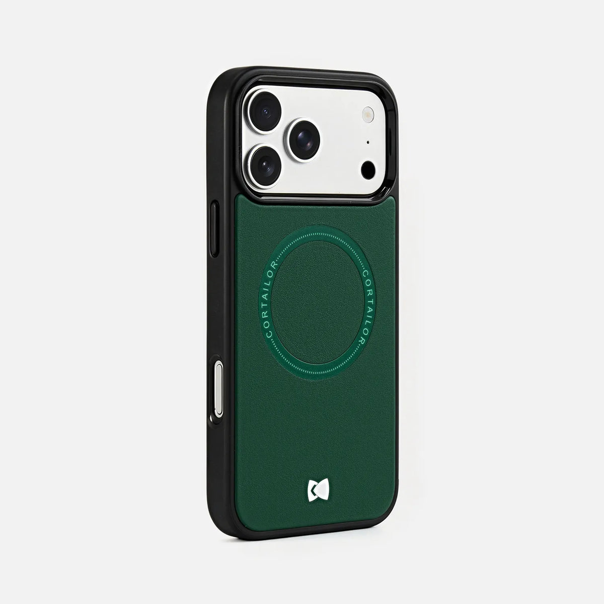 Green CORTAILOR Leather MagSafe iPhone Case rear view