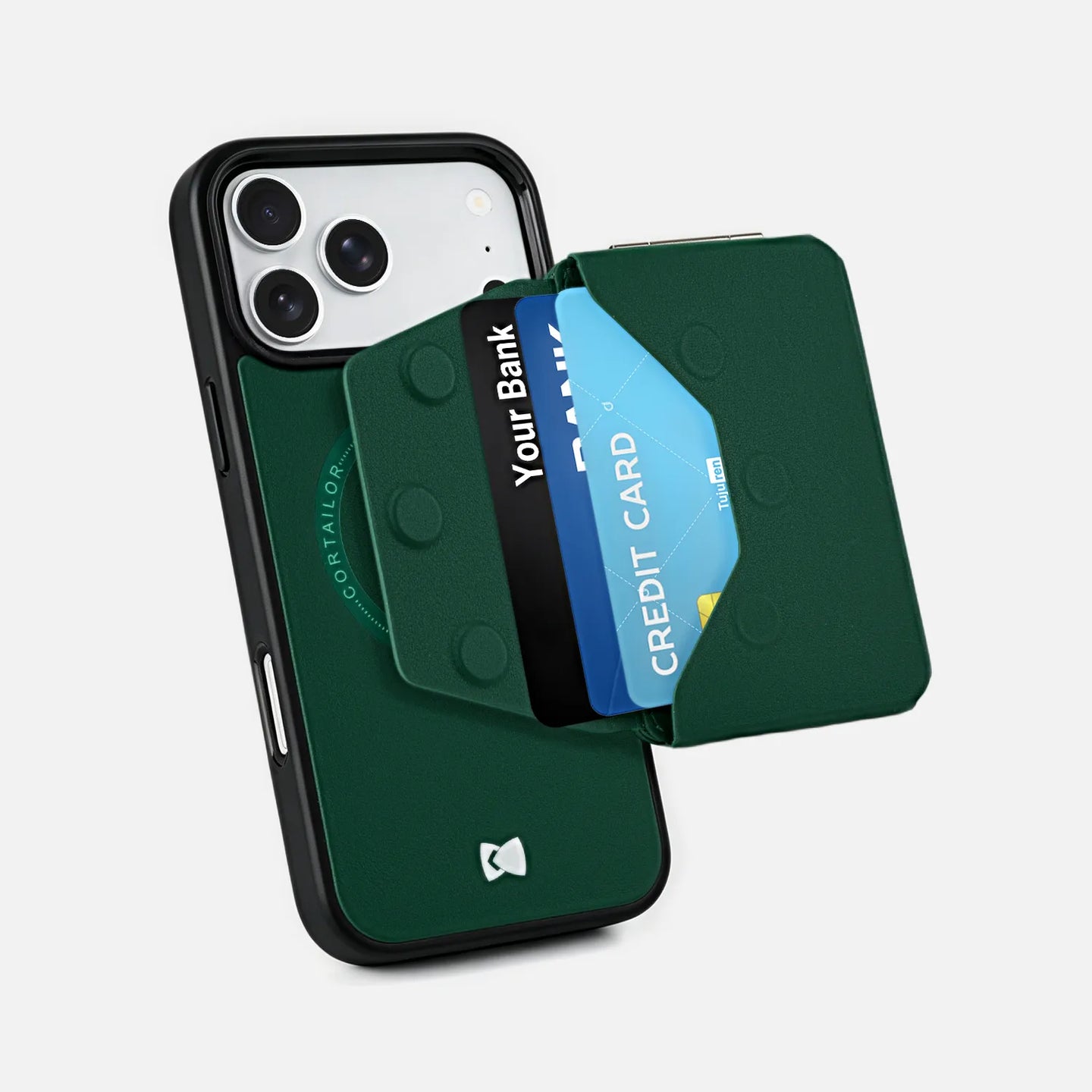 Mage Safe Leather Wallet For iPhone