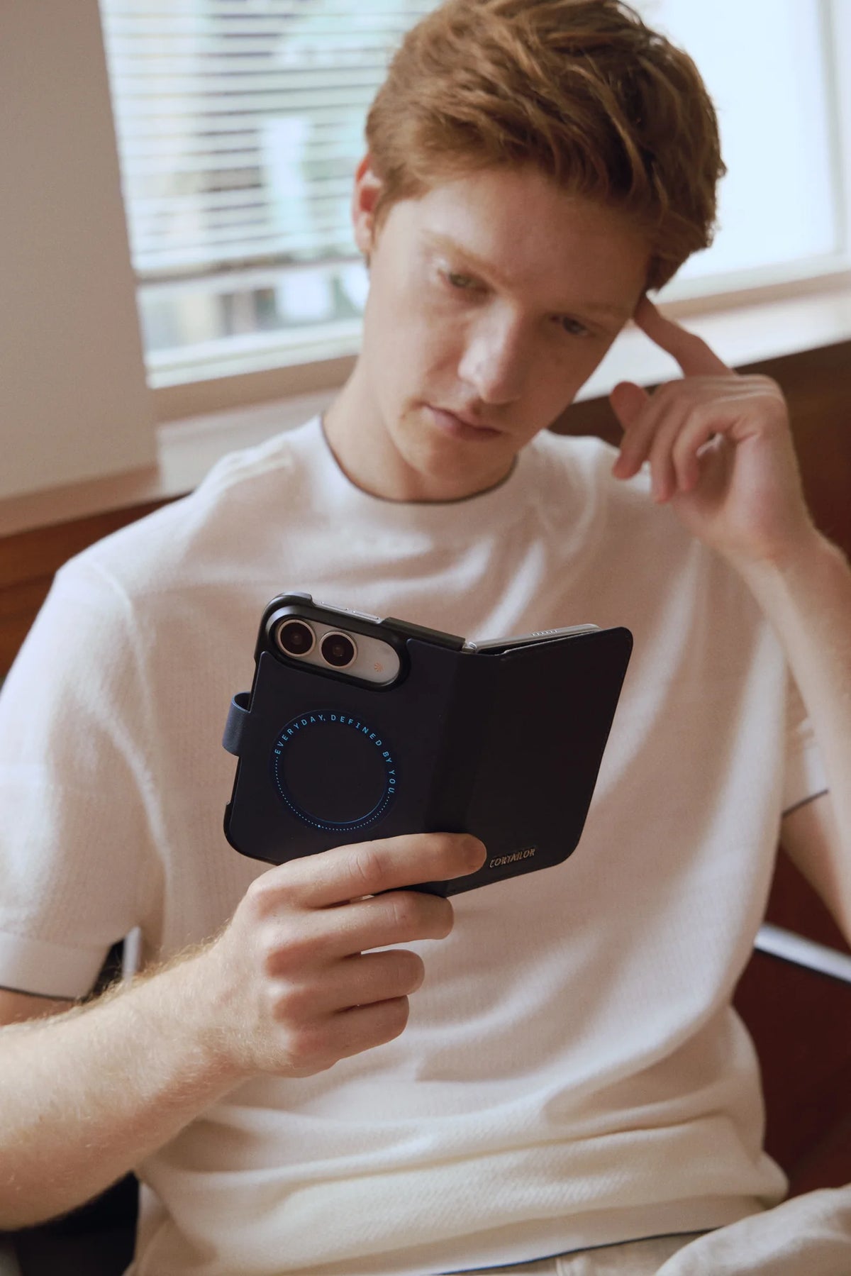 FoldGuard Leather Folio For iPhone Duo
